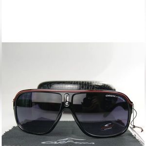 Men Women Retro Sunglasses Unisex Square Bright Black Frame Carrera Glasses C19
